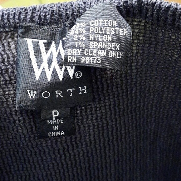 W by worth cotton dress. 2 p skirt brown gray xs s skirt or dress sundress - Picture 9 of 9